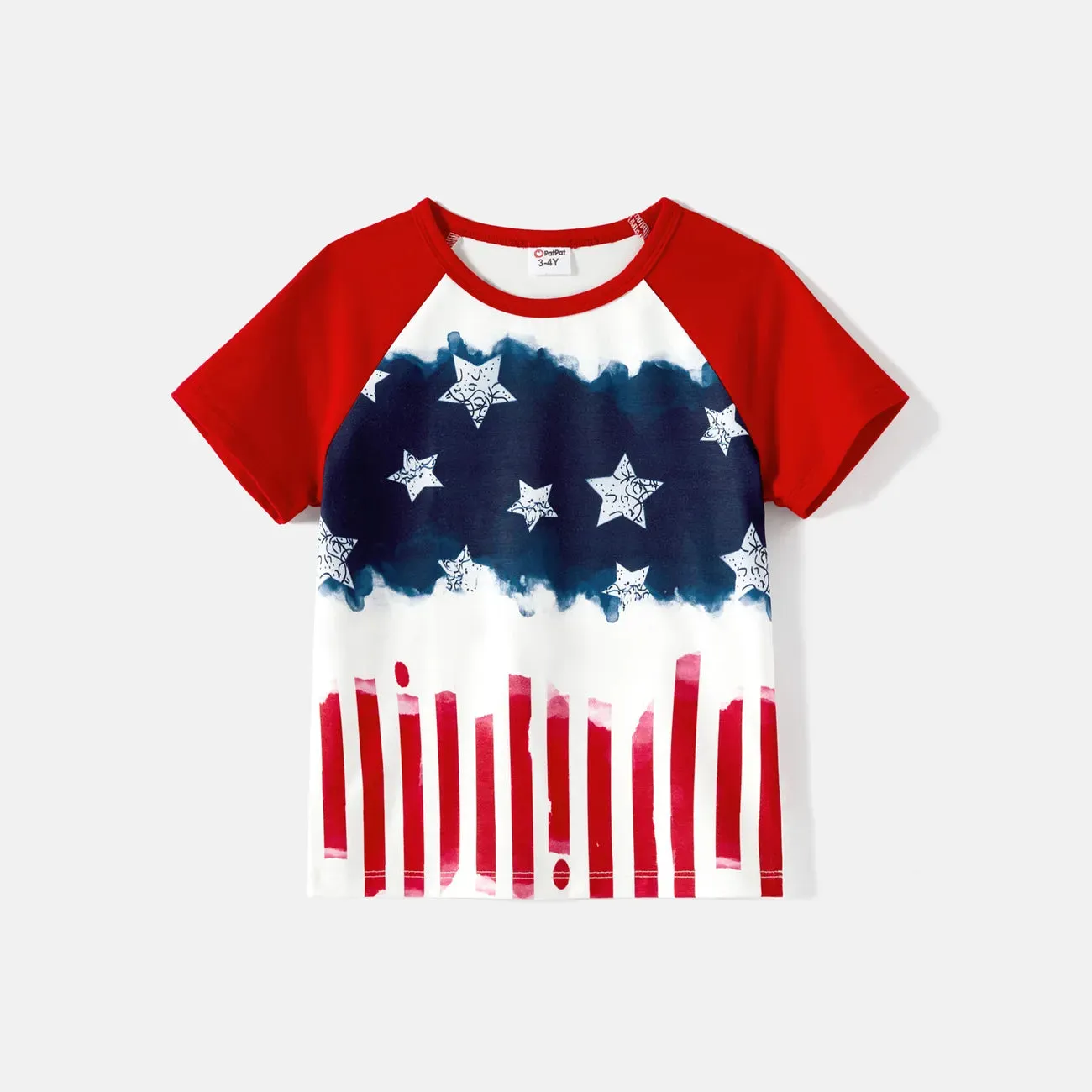 4th of July Family Matching Dress Shirts Set Stripe Star Outfit