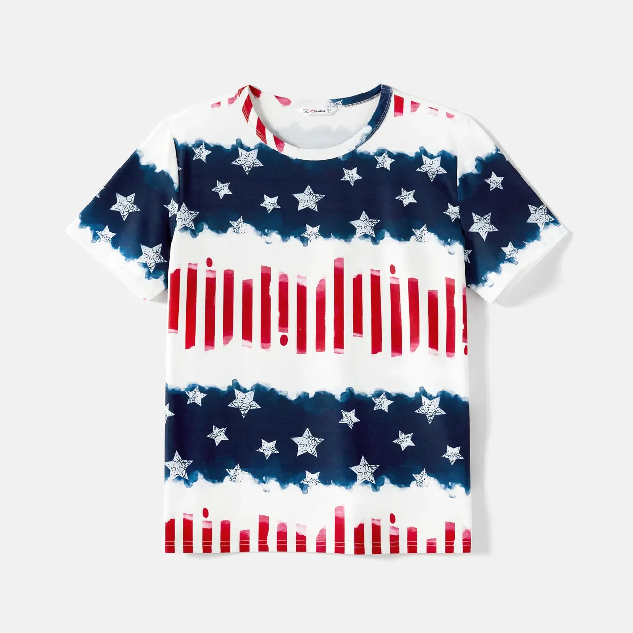 4th of July Family Matching Dress Shirts Set Stripe Star Outfit