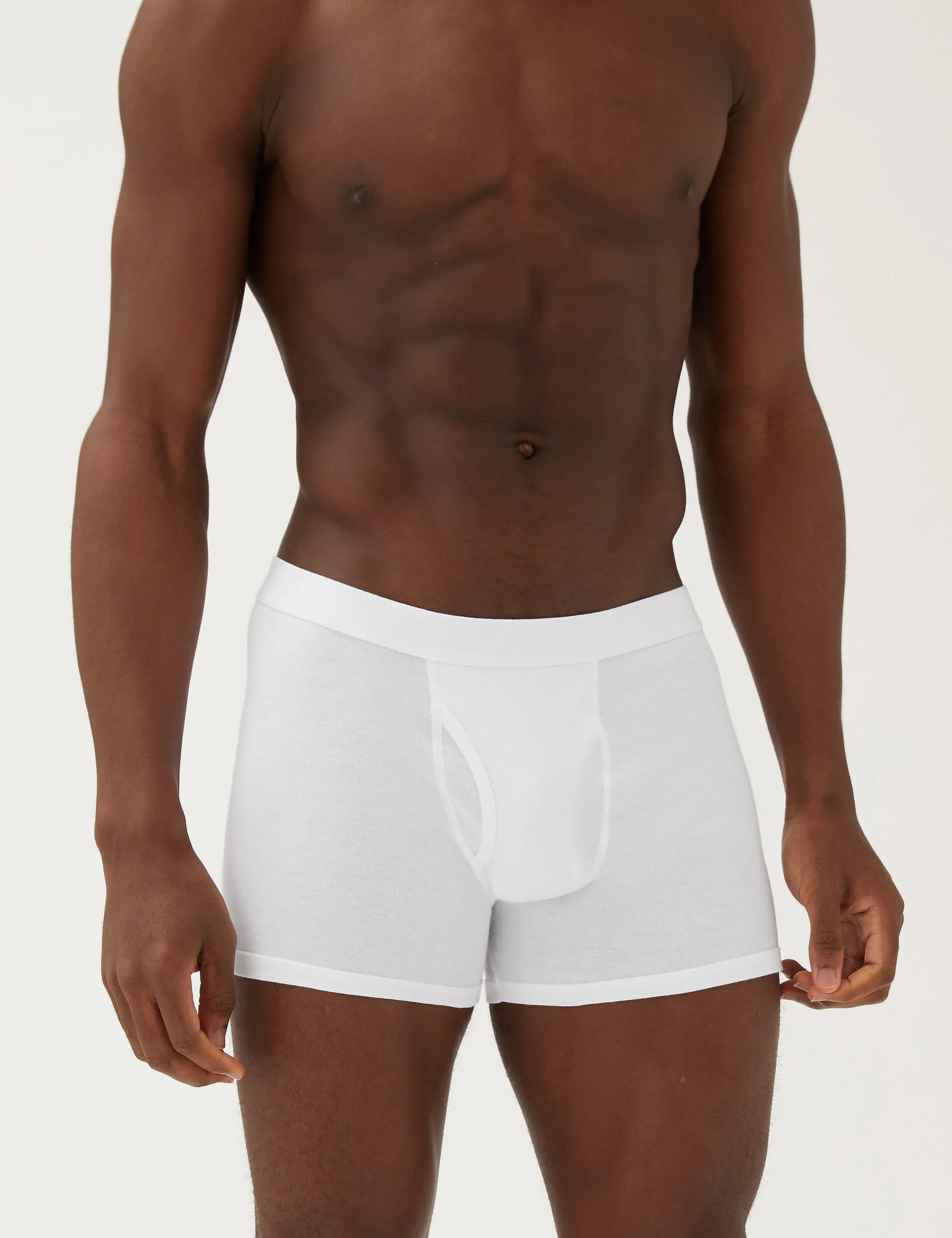 5 pcs. Marks & Spencer Cool & Fresh pure cotton swimming trunk, white