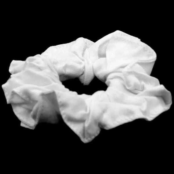 50 White Hair Scrunchies ($0.79 each)