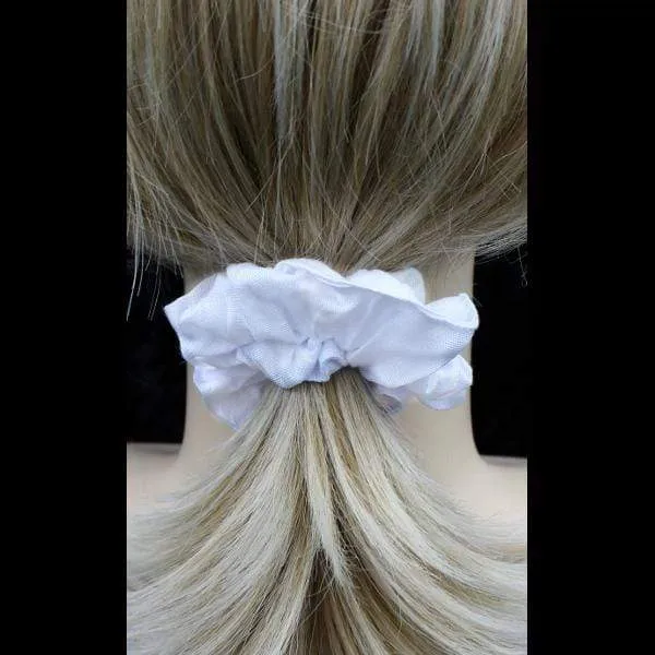 50 White Hair Scrunchies ($0.79 each)