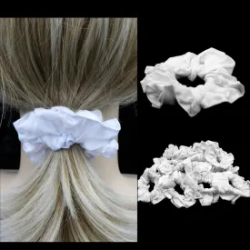 50 White Hair Scrunchies ($0.79 each)