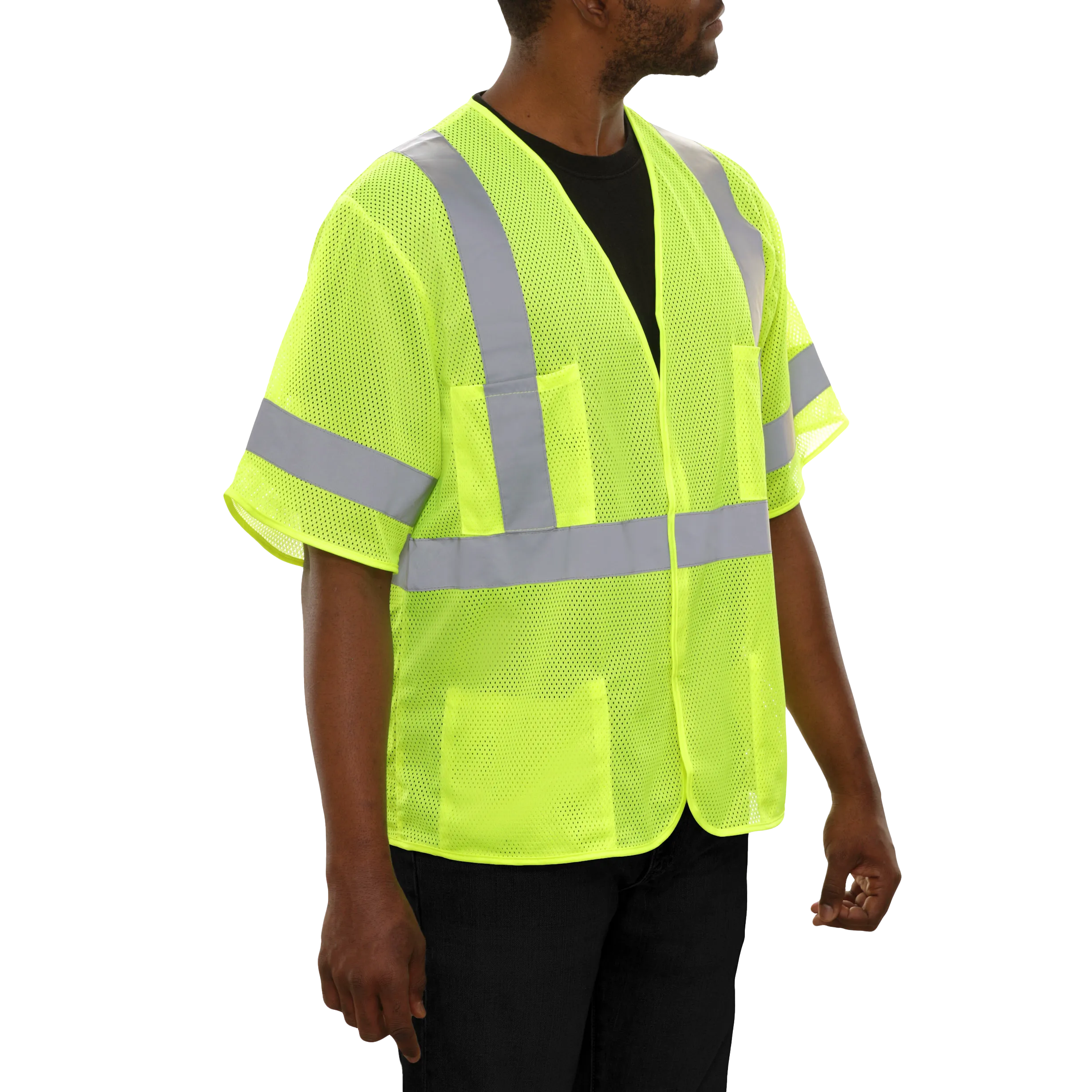 533ETLM Hi-Vis Economy Vest: Reflective