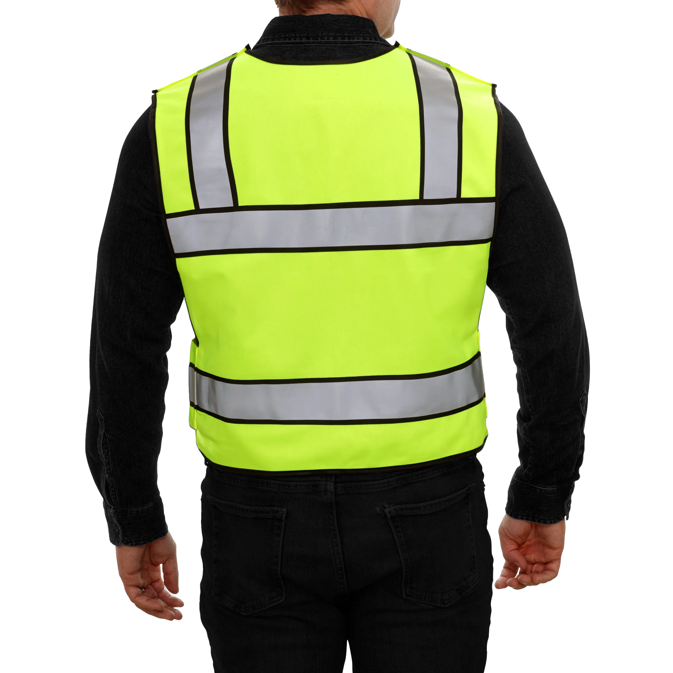 549STLM 4PT Breakaway Woven Poly Public Safety Vest