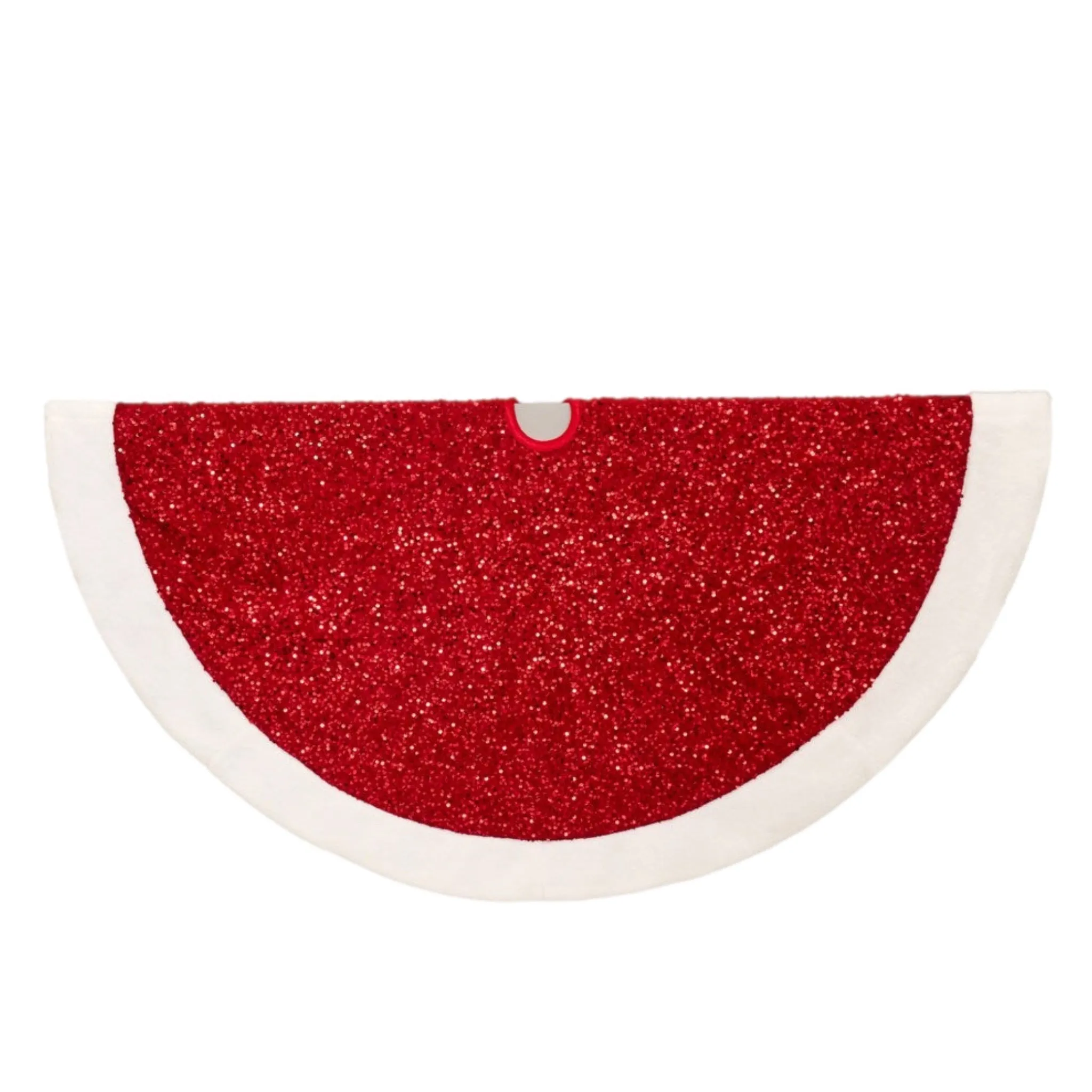 54" Red Sequin Tree Skirt