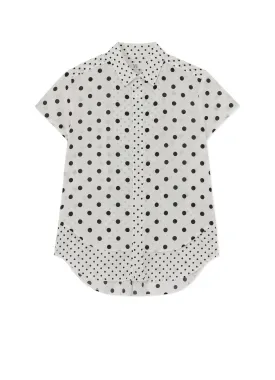 60/- COTTON LAWN DOT PRINT HALF SLEEVE BLOUSE