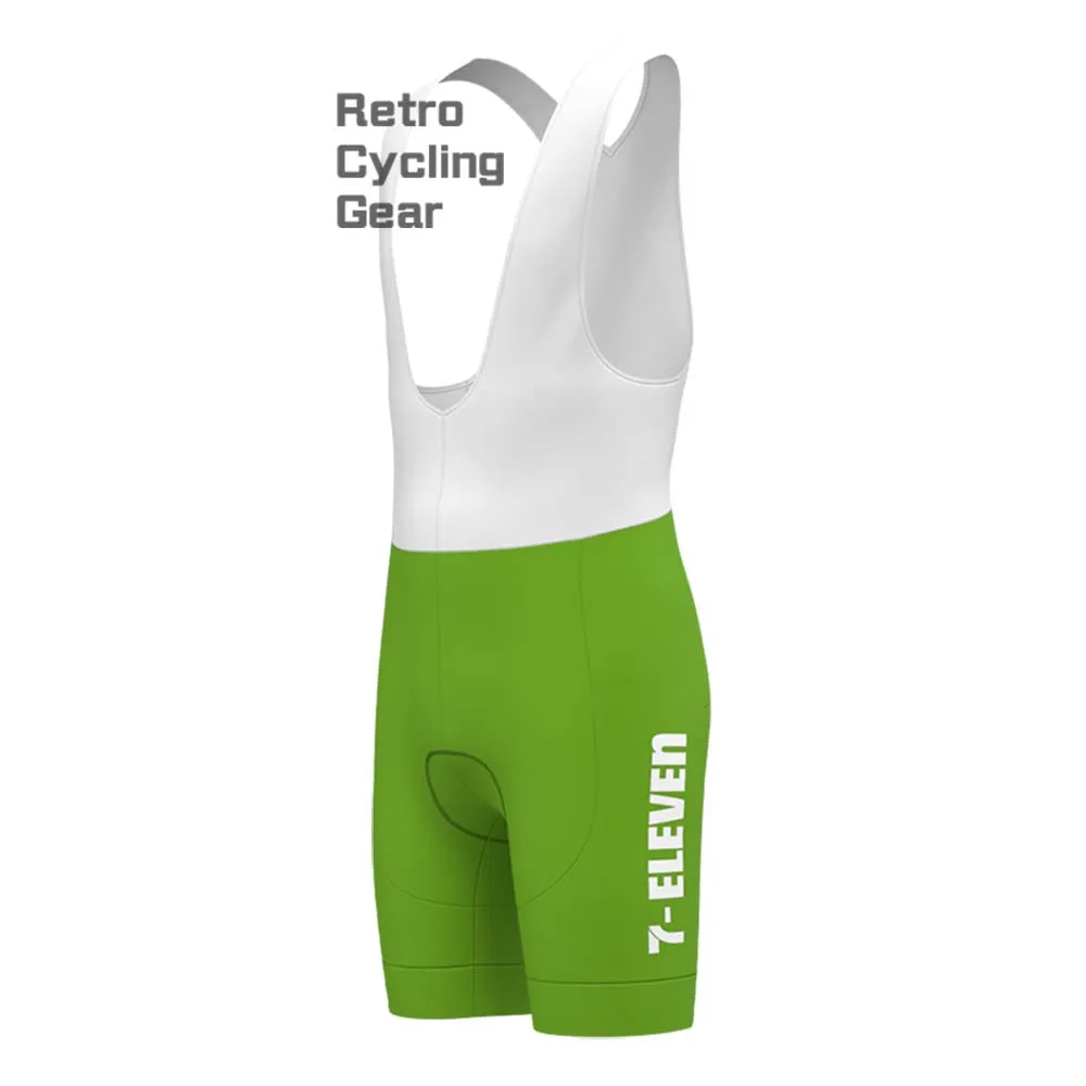 7-ELEVEN Green Retro Long Sleeve Cycling Kits