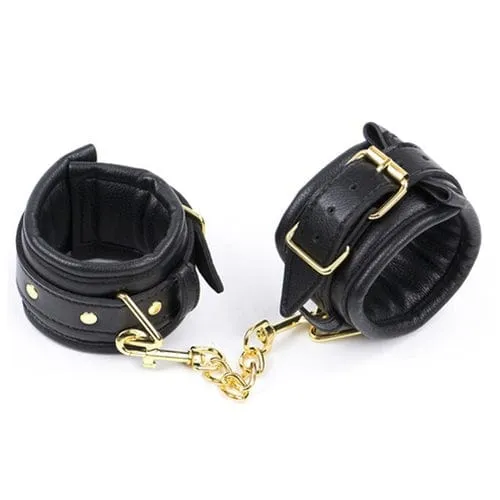 7924M      Gold Standard Thick Padded Wrist Bondage Cuffs