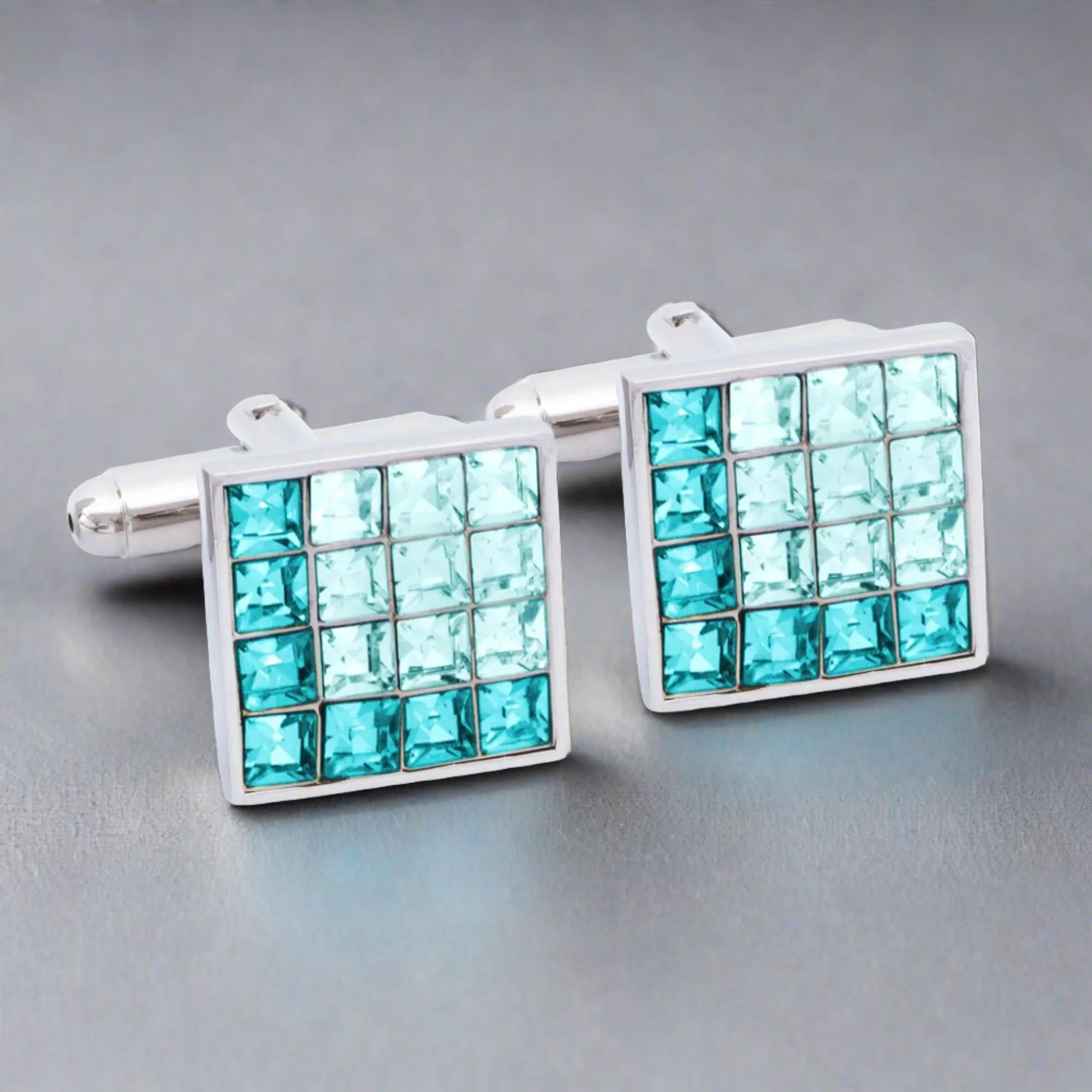 8 Gradient Light Crystal Cufflinks (Online Exclusive)