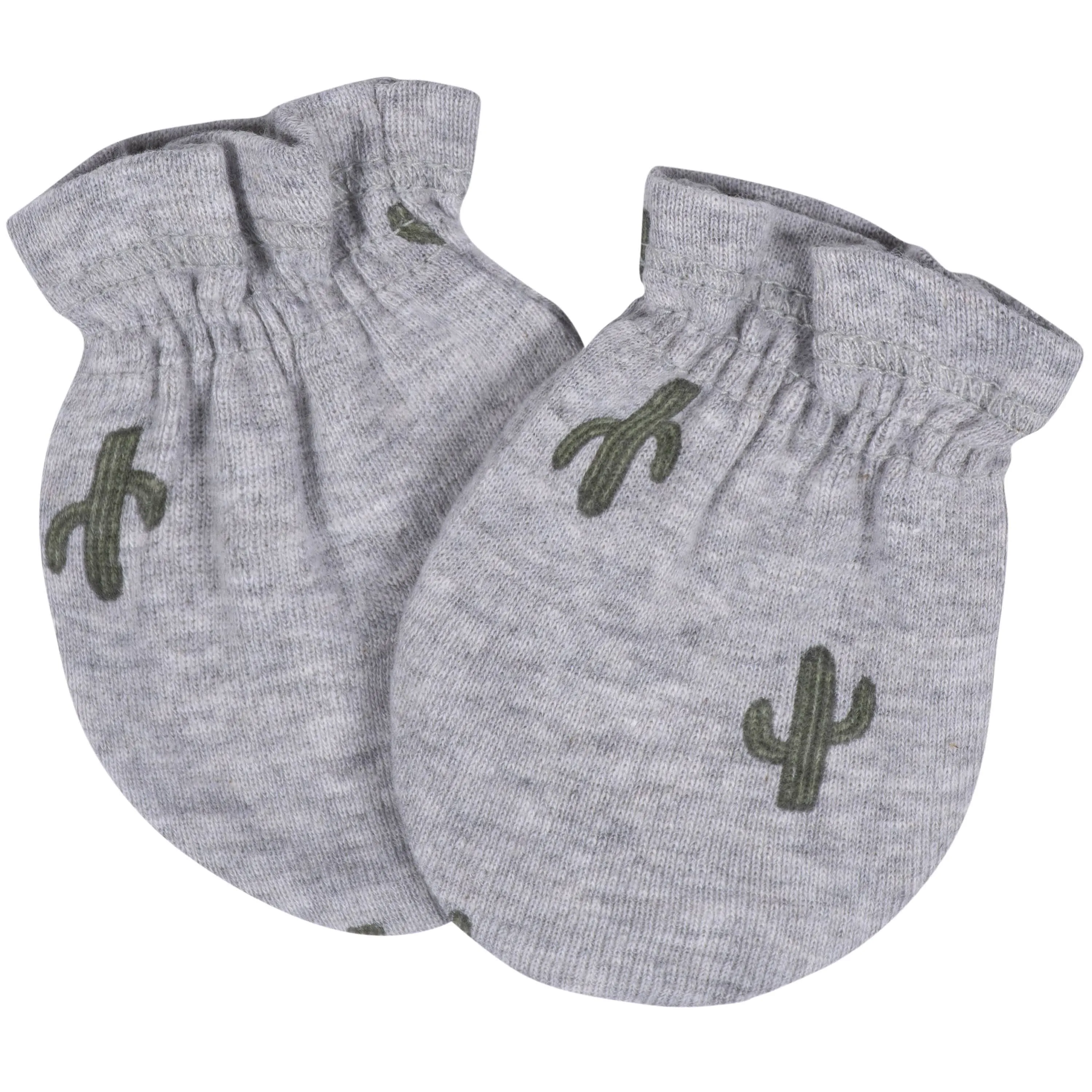 8-Piece Baby Neutral Southwest No Scratch Mittens & Caps Set