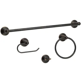 800 Series 4 Piece Oil Rubbed Bronze Bathroom Hardware Set