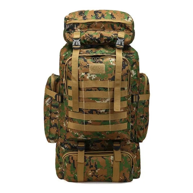 80L Large Military MOLLE Tactical Army Backpack Rucksack