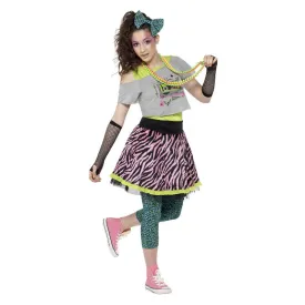 80s Wild Child Costume Multi-Coloured Teen