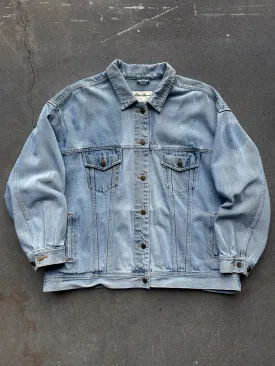 90's Eddie Bauer Denim Trucker Jacket—[XXL]