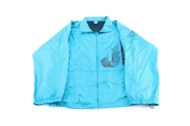 90's Umbro Logo Black & Aqua Windbreaker Jacket