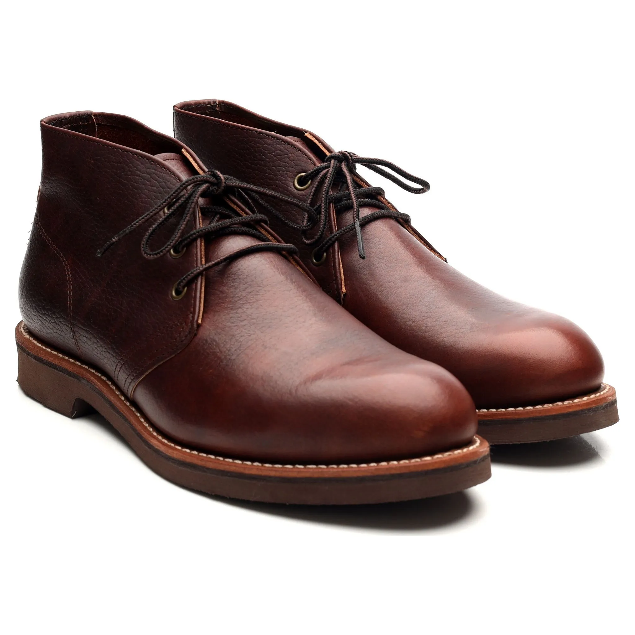 '9215' Brown Leather Chukka Boots UK 9 US 10