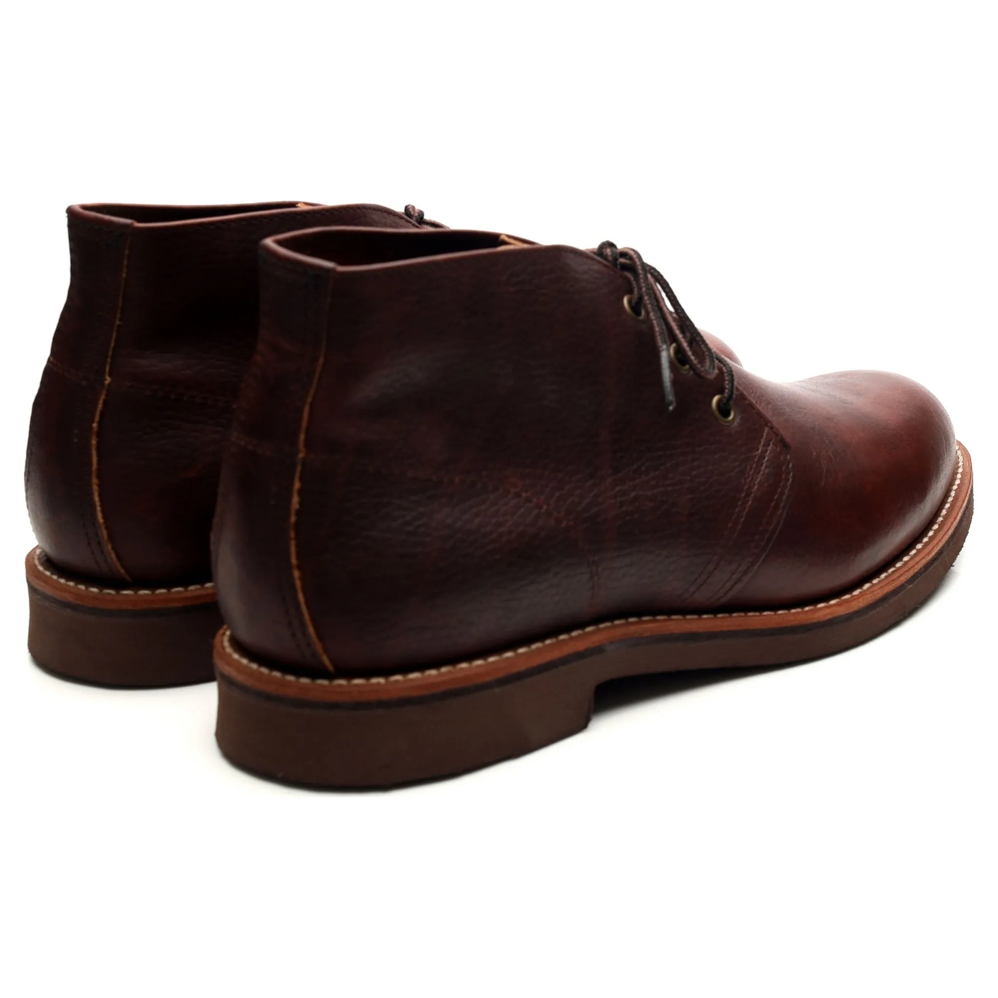 '9215' Brown Leather Chukka Boots UK 9 US 10