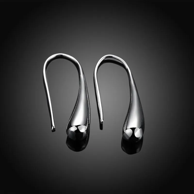 925 Silver Raindrop Dangle Earrings