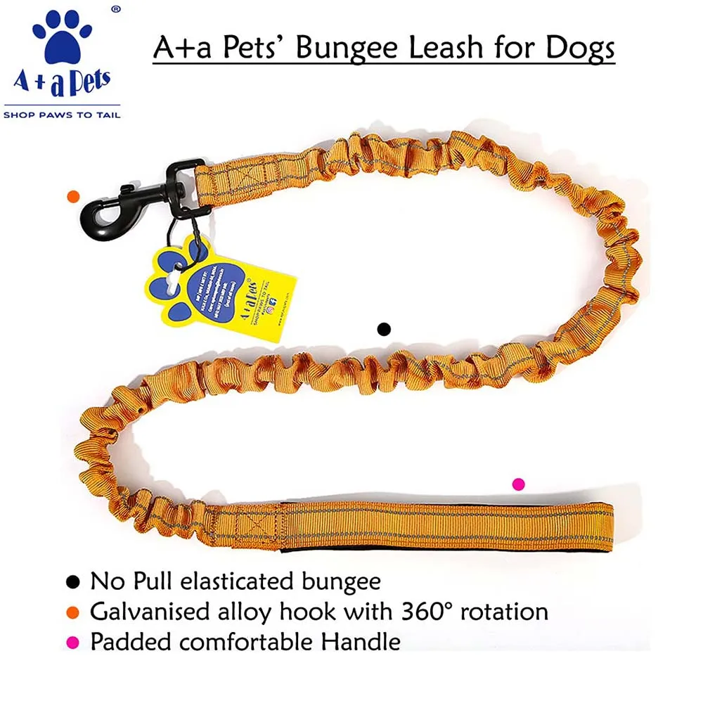 A a Pets' Heavy Duty Bungee Leash - Red