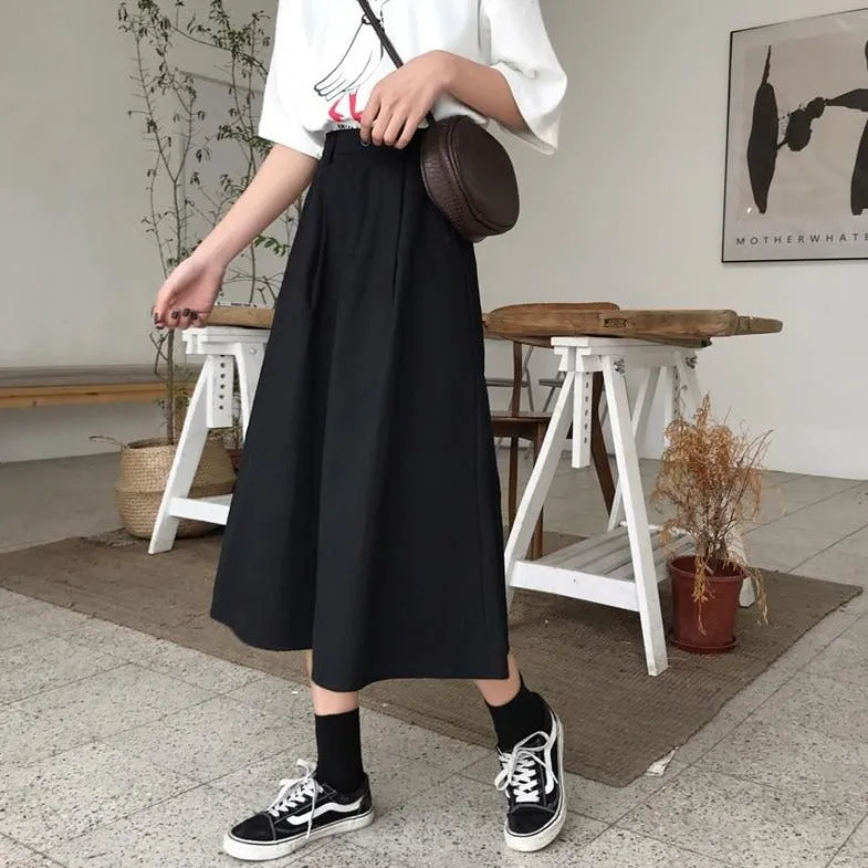 A-Line Midi Skirt