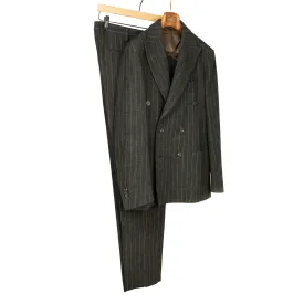 double-breasted slim suit