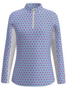 AB SPORT Women's Geo Print Long Sleeve Sun Shirt LS01-GEO2CFHP