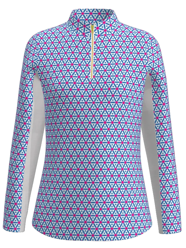 AB SPORT Women's Geo Print Long Sleeve Sun Shirt LS01-GEO2CFHP