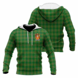 Abbott Irish Clan Tartan Knitted Hoodie with Coat of Arms