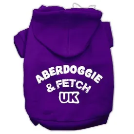 Aberdoggie UK Screenprint Pet Hoodies Purple Size XXL (18)