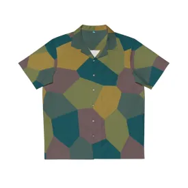 Abstract Camo Hawaiian Shirt for Pilots and Aviation Enthusiasts