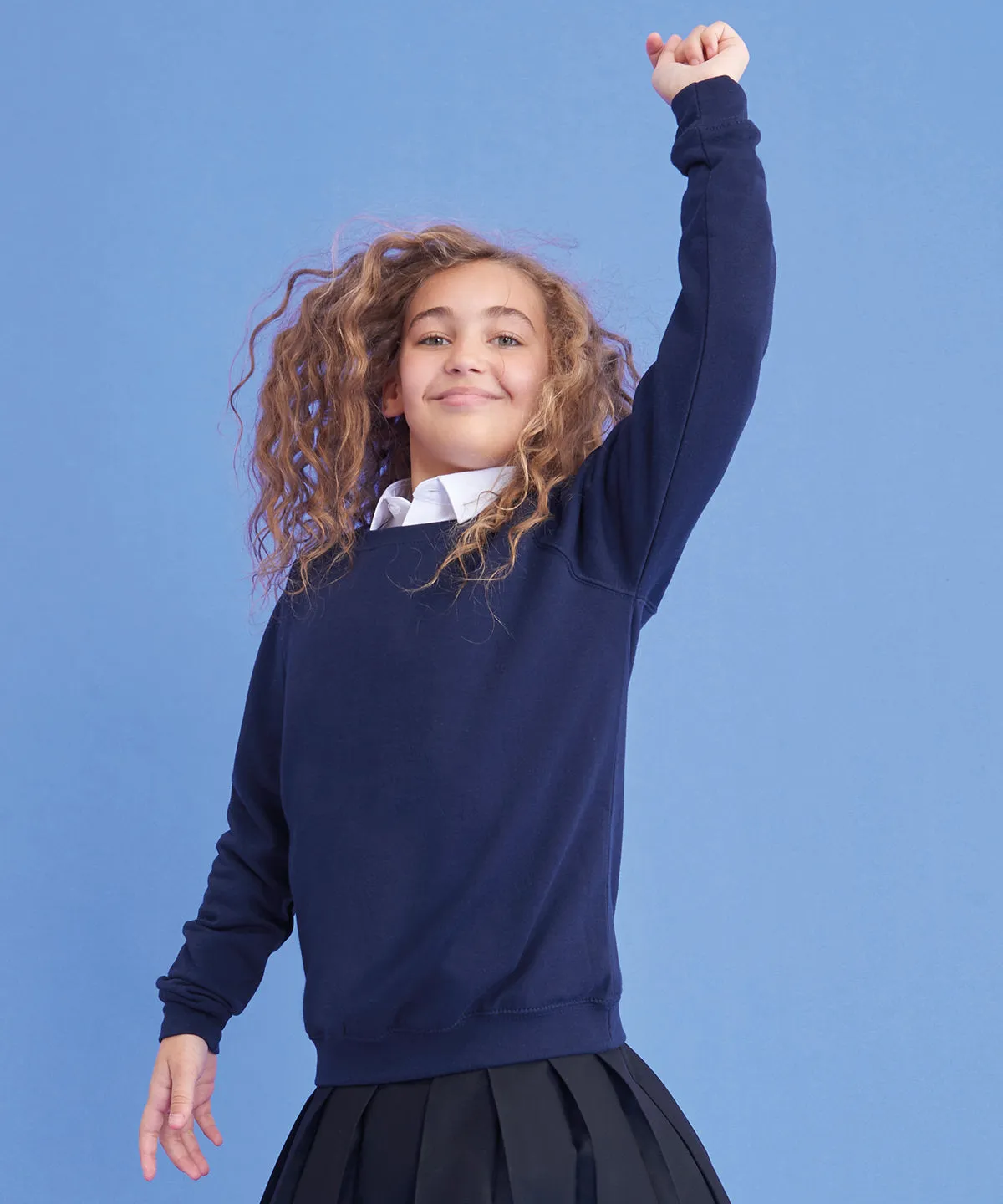 Academy Sapphire Blue - Kids Academy raglan sweatshirt