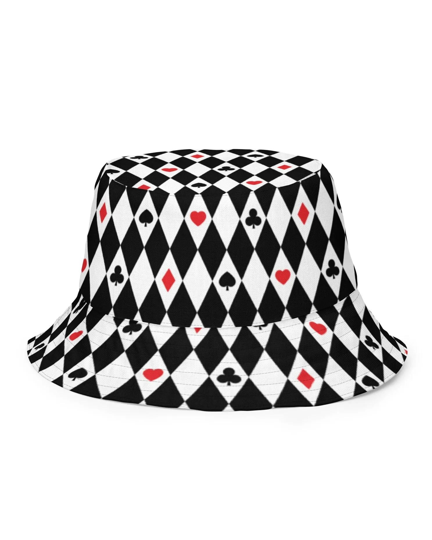 Ace Of Hearts / House Of Cards Reversible Bucket Hat