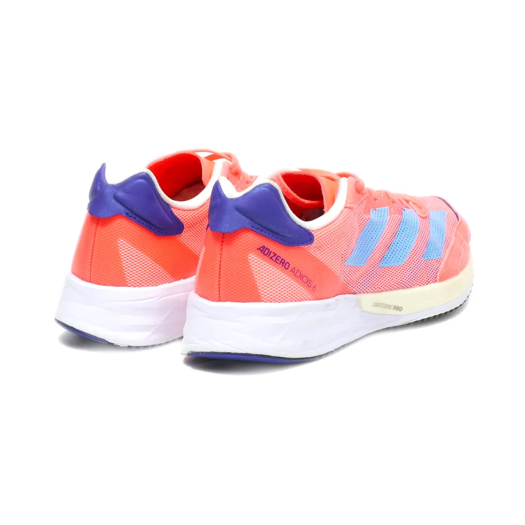 Adidas Adizero Adios 6 Sport Shoes Fabric Orange Colour For Women