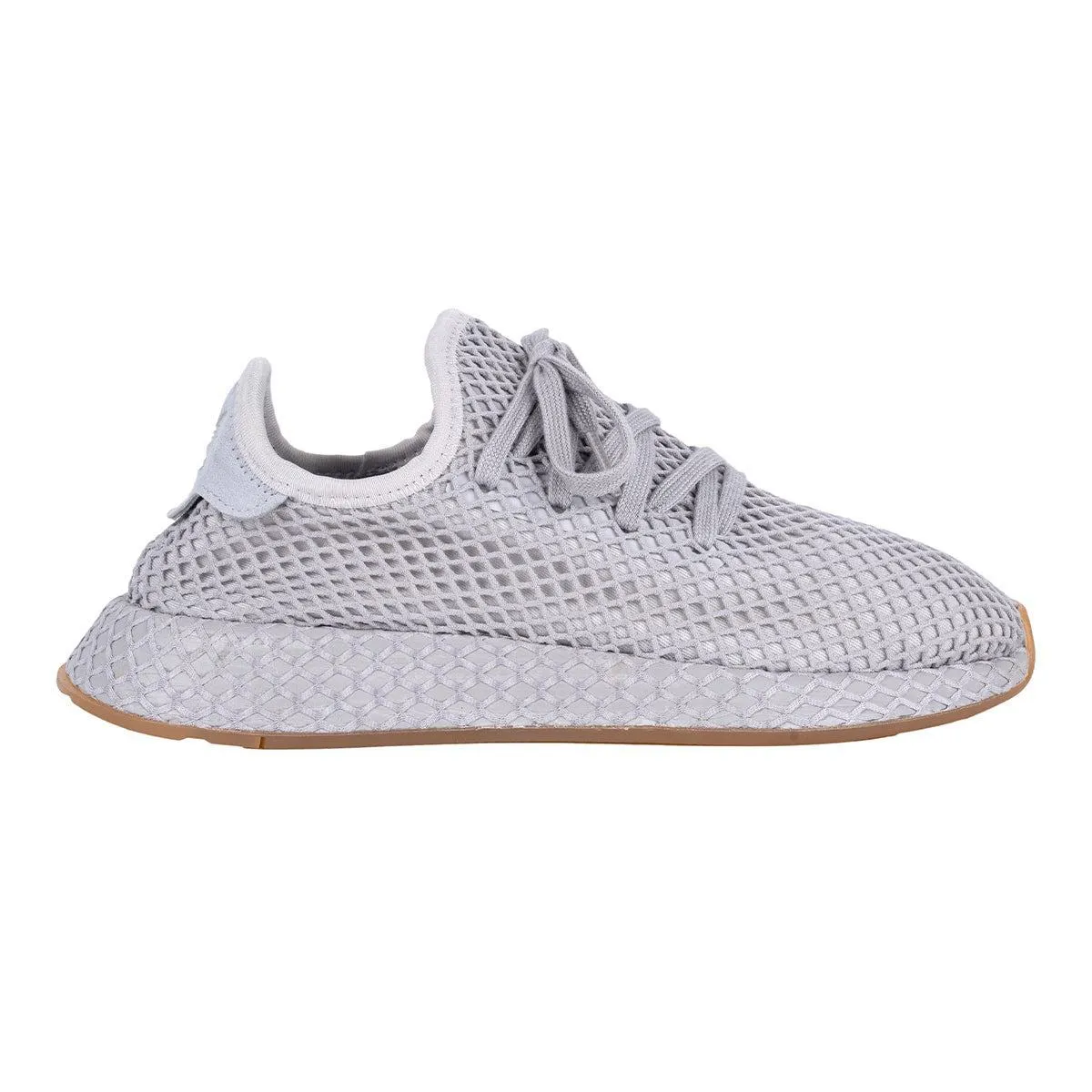 Adidas Deerupt Muted Neons Sport Shoes Fabric Grey Colour For Men