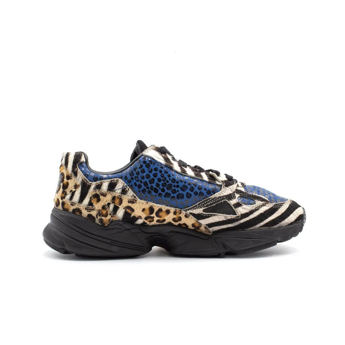 Adidas Falcon Leopard Low-Top Sneakers Leather Multicolour Colour For Women