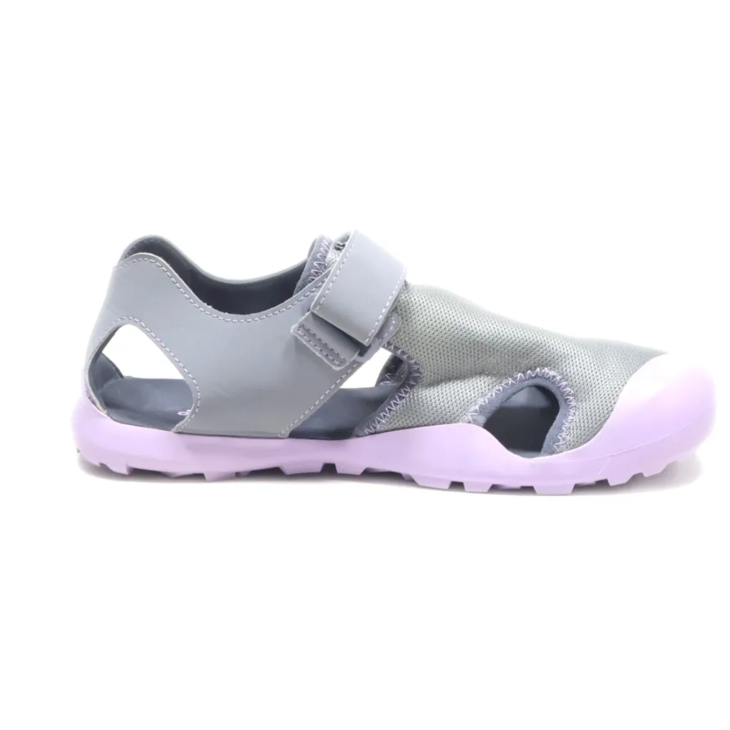 Adidas Flat Sandals Fabric Grey Colour For Kids