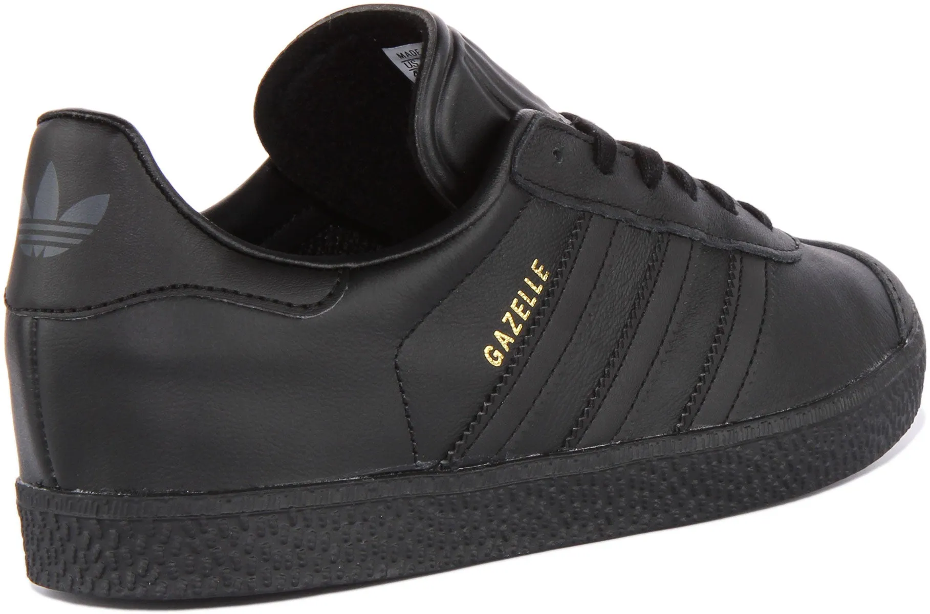 Adidas Gazelle In Black For Youth