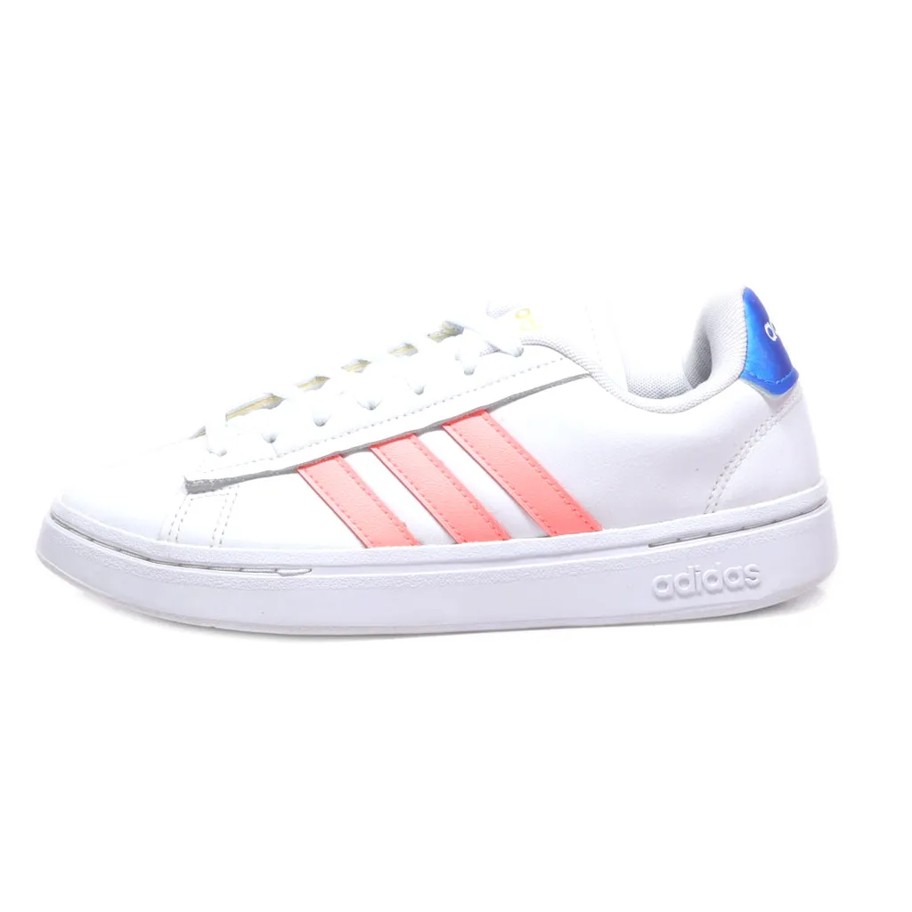 Adidas Grand Court Alpha Low-Top Sneakers Leather White Colour For Women