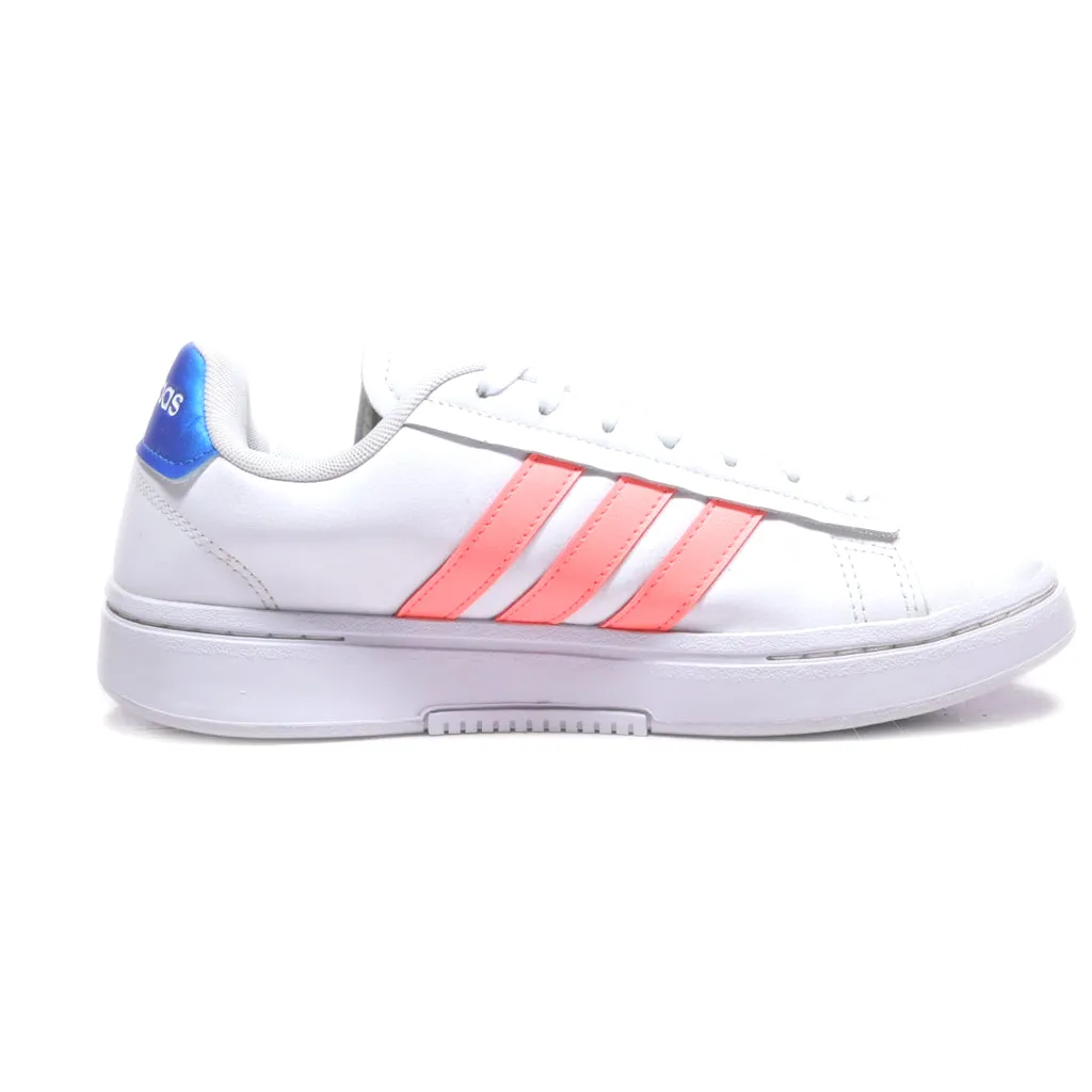 Adidas Grand Court Alpha Low-Top Sneakers Leather White Colour For Women