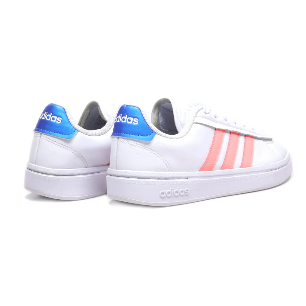 Adidas Grand Court Alpha Low-Top Sneakers Leather White Colour For Women