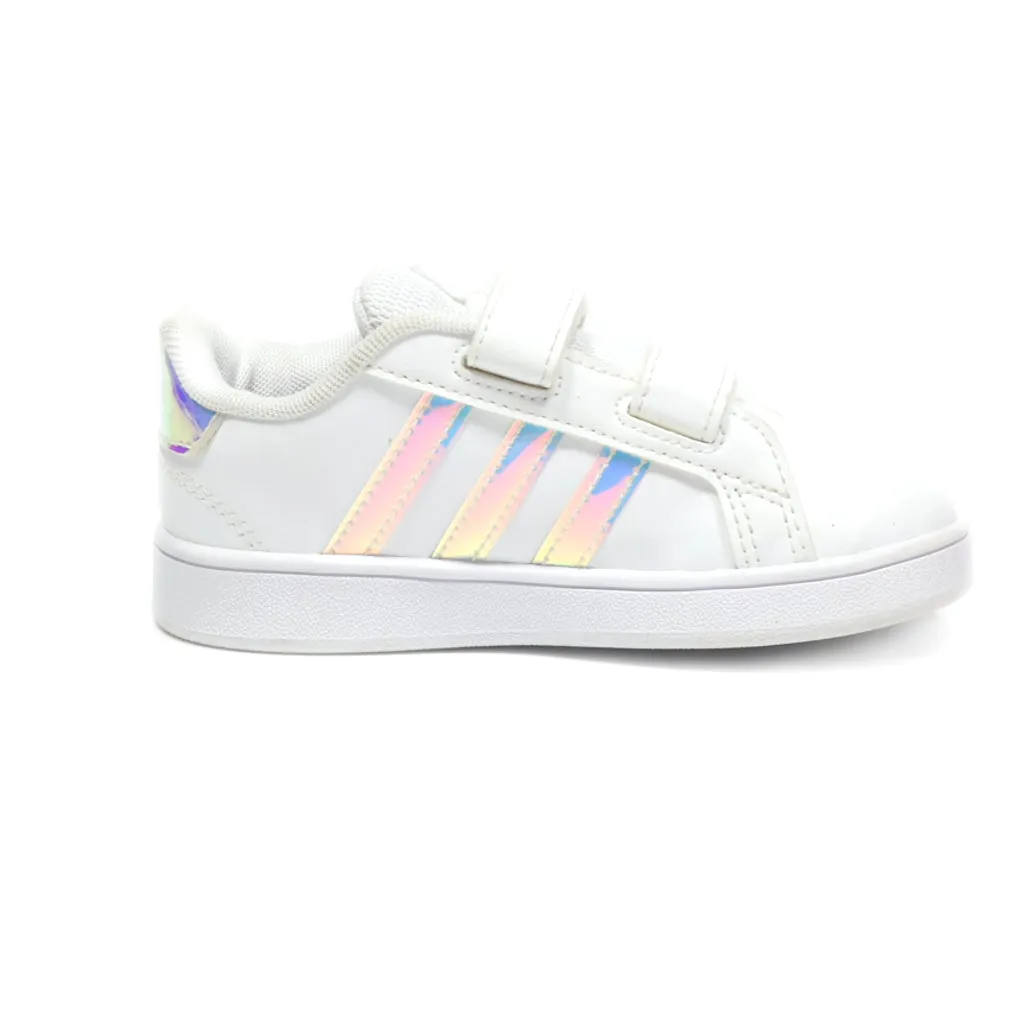 Adidas Grand Court Sneakers Canvas White Colour For Kids