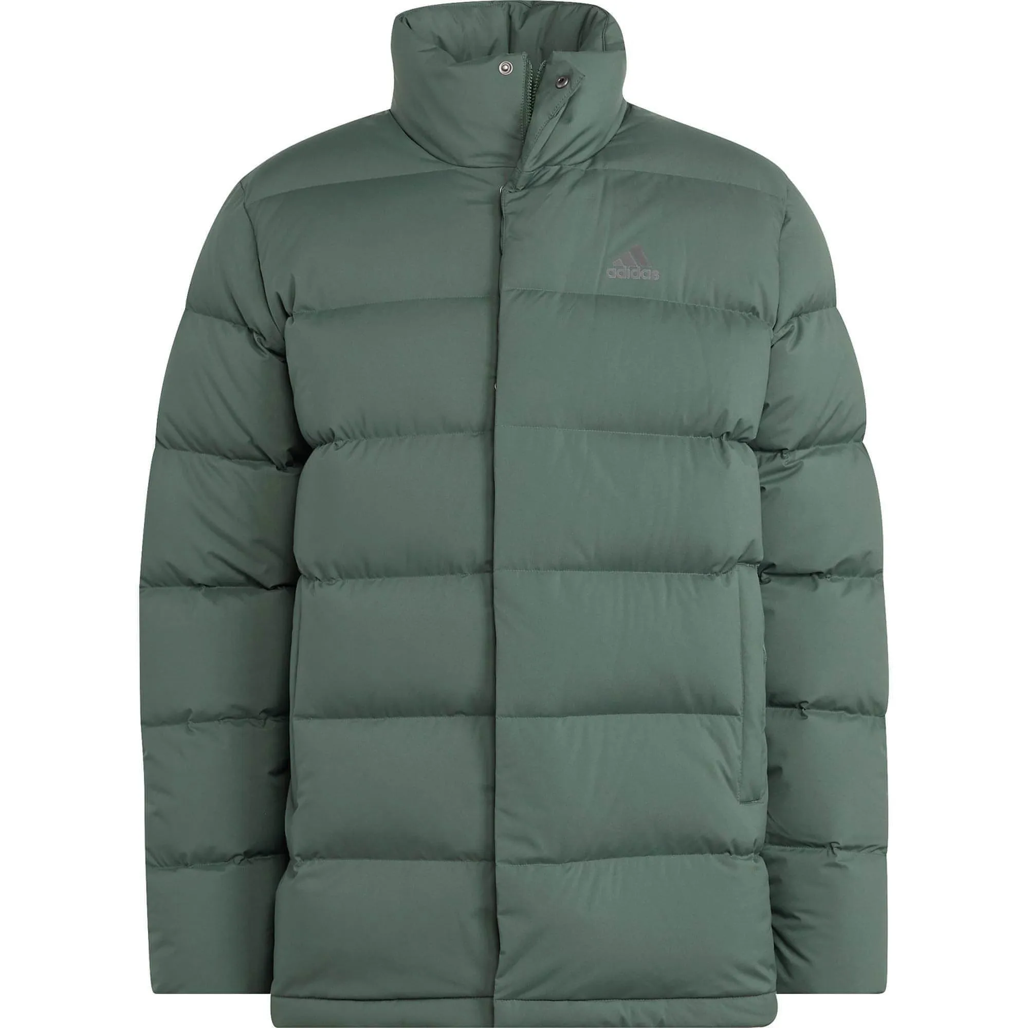 adidas Helionic Mid-Length Mens Down Jacket - Green