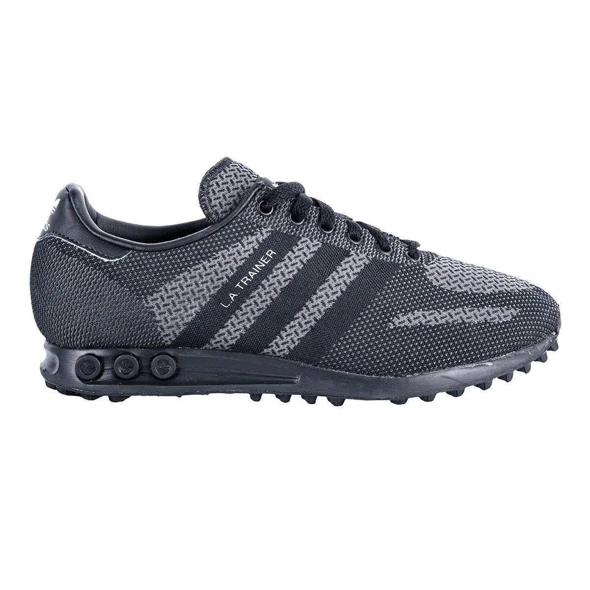 Adidas La Trainer Sport Shoes Fabric Black Colour For Men