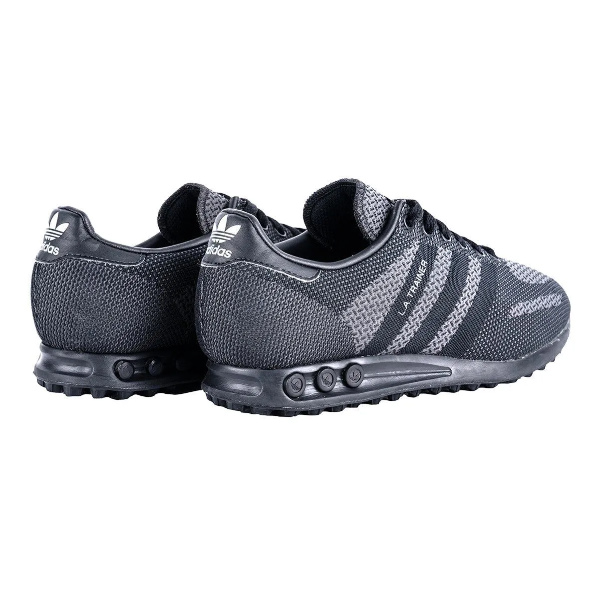 Adidas La Trainer Sport Shoes Fabric Black Colour For Men