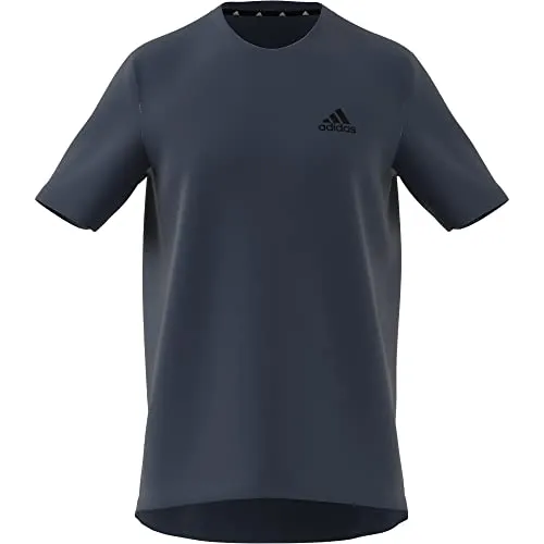 adidas mens FR Tee Crew Navy/Black Large