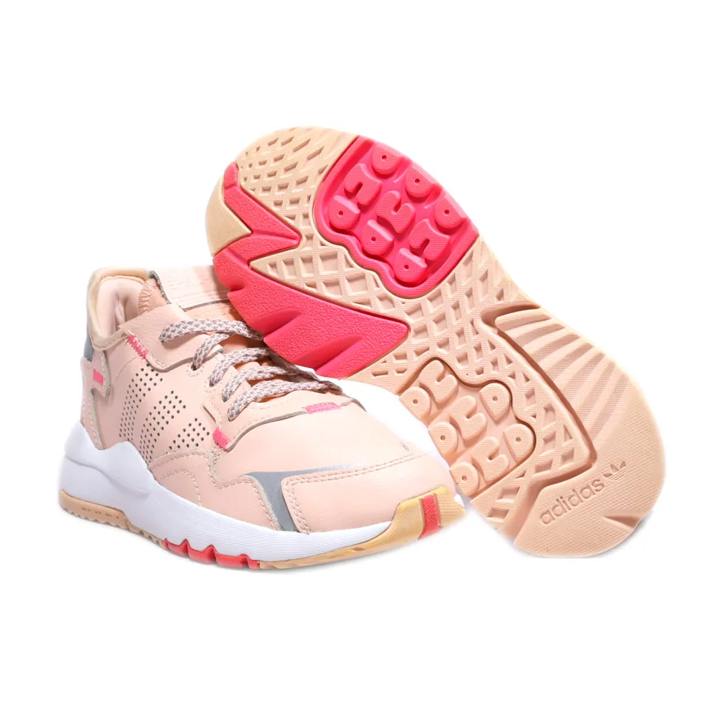 Adidas Nite Jogger C Sneakers Leather Pink Colour For Kids