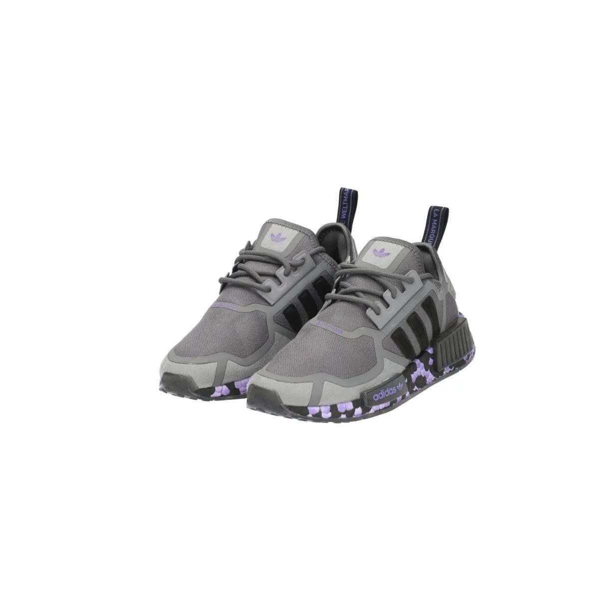 Adidas Nmd_R1 Sport Shoes Fabric Grey Colour For Kids