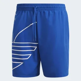 Adidas Originals Men's Big Trefoil Outline Swim Shorts GE0801