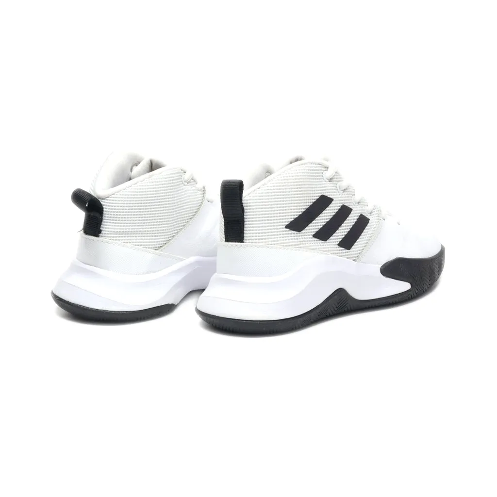 Adidas Ownthegame Sport Shoes Fabric White Colour For Kids