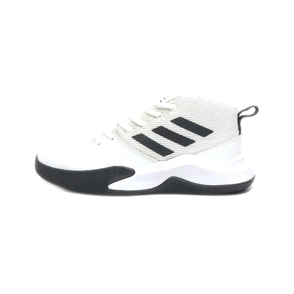 Adidas Ownthegame Sport Shoes Fabric White Colour For Kids